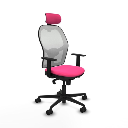 Office Chair with Headrest Jorquera Piqueras y Crespo 1D036N2 Pink
