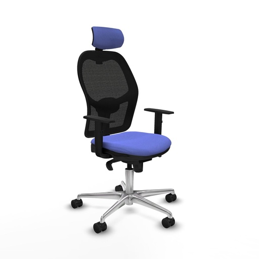 Silla de Oficina con Cabecero Jorquera Piqueras y Crespo 1D086N2 Azul claro