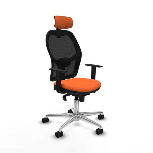 Office Chair with Headrest Jorquera Piqueras y Crespo 1D086N2 Orange
