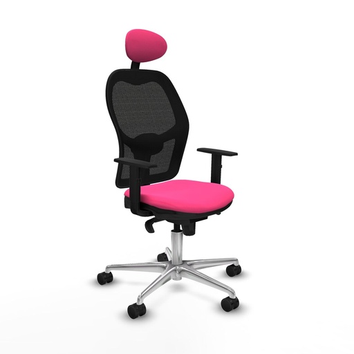 Silla de Oficina con Cabecero Jorquera Piqueras y Crespo 1D086N1 Rosa