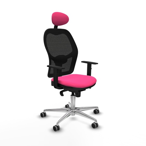 Office Chair with Headrest Jorquera Piqueras y Crespo 1D086G1 Pink