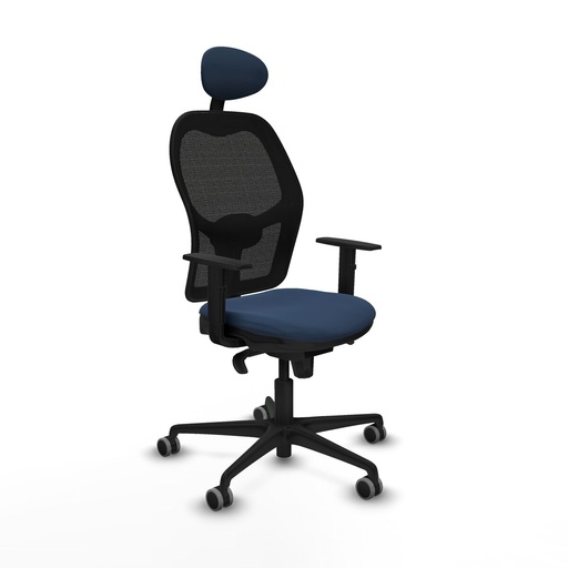 Silla de Oficina con Cabecero Jorquera Piqueras y Crespo 1D036G1 Azul marino