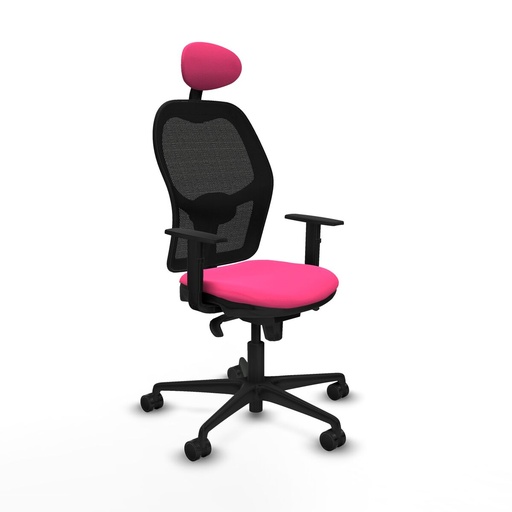 Silla de Oficina con Cabecero Jorquera Piqueras y Crespo 1D036N1 Rosa