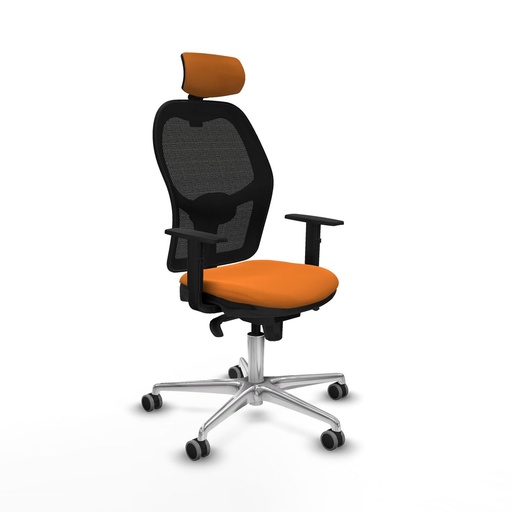 Silla de Oficina con Cabecero Jorquera Piqueras y Crespo 1D086G2 Naranja
