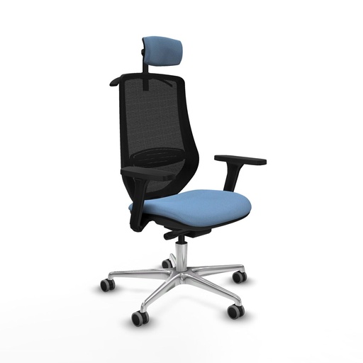 Office Chair with Headrest Mardos traslack bali Piqueras y Crespo D086G2H Sky blue