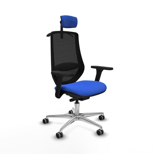 Office Chair with Headrest Mardos traslack bali Piqueras y Crespo D086G2H Blue