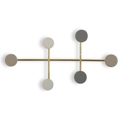Perchero Versa Multicolor Metal Resina Madera MDF 6,5 x 22 x 41 cm (6,5 x 22 x 41 cm)