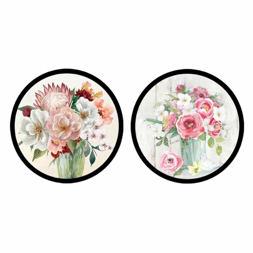 Canvas DKD Home Decor polystyrene Canvas 80 x 3 x 80 cm