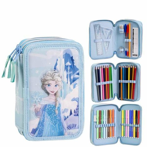 Plumier Frozen Azul oscuro 12,5 x 6,5 x 19,5 cm