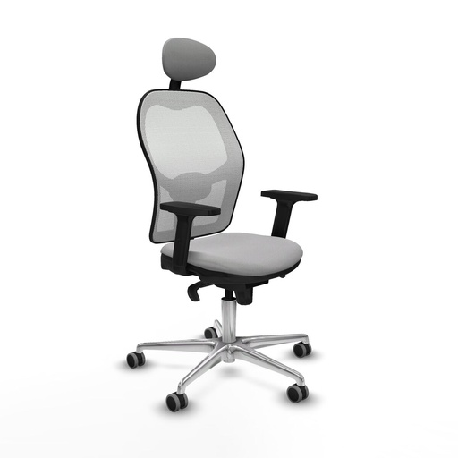 Office Chair with Headrest Jorquera Piqueras y Crespo 2D086G1 Light grey