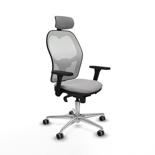 Office Chair with Headrest Jorquera Piqueras y Crespo 3D086G2 Light grey