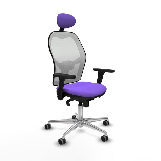 Office Chair with Headrest Jorquera Piqueras y Crespo 3D086G1 Lilac