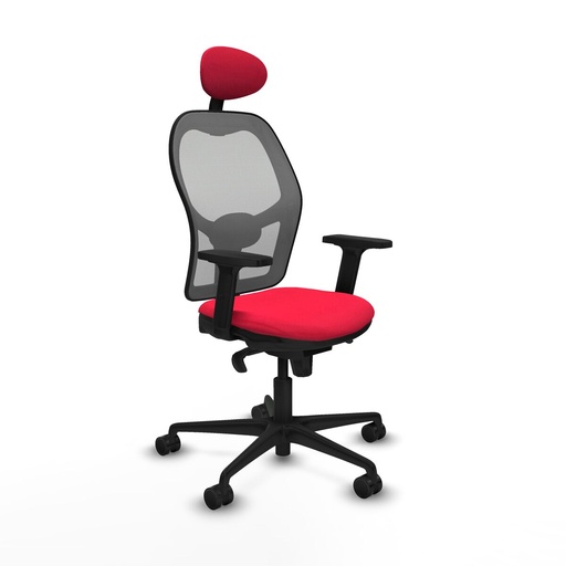 Office Chair with Headrest Jorquera Piqueras y Crespo 2D036N1 Red
