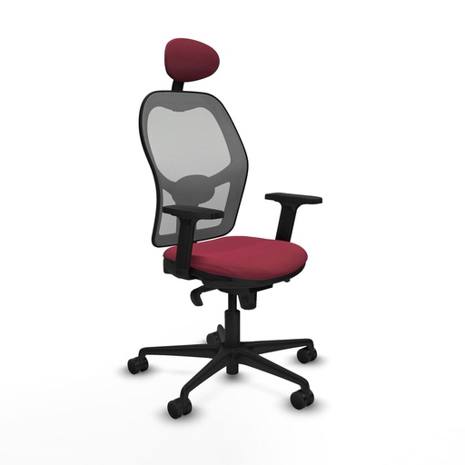 Office Chair with Headrest Jorquera Piqueras y Crespo 2D036N1 Maroon