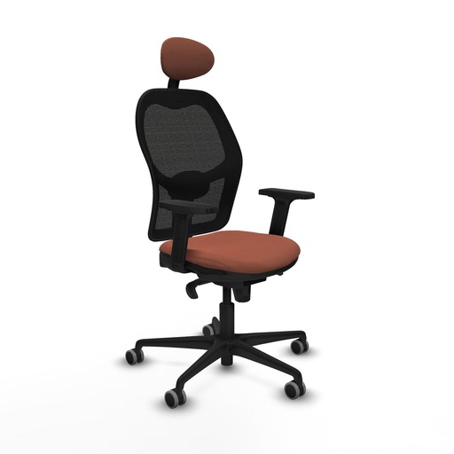 Office Chair with Headrest Jorquera Piqueras y Crespo 2D036G1 Brown Black