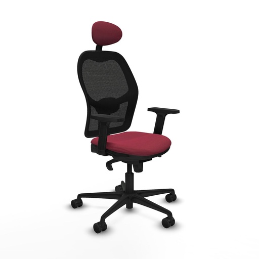 Office Chair with Headrest Jorquera Piqueras y Crespo 2D036N1 Maroon
