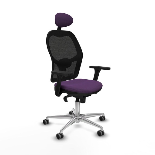 Office Chair with Headrest Jorquera Piqueras y Crespo 3D086G1 Purple