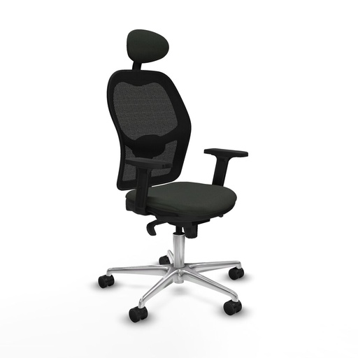 Office Chair with Headrest Jorquera Piqueras y Crespo 2D086N1 Black