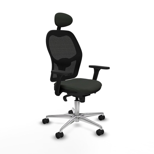 Silla de Oficina con Cabecero Jorquera Piqueras y Crespo 3D086N1 Negro