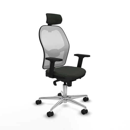 Office Chair with Headrest Jorquera Piqueras y Crespo 2D086N2 Black