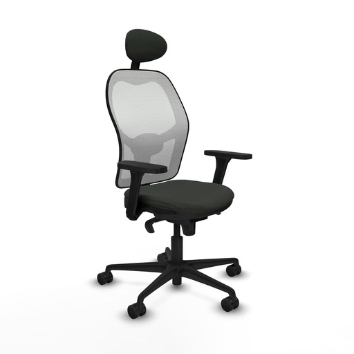 Office Chair with Headrest Jorquera Piqueras y Crespo 3D036N1 Black