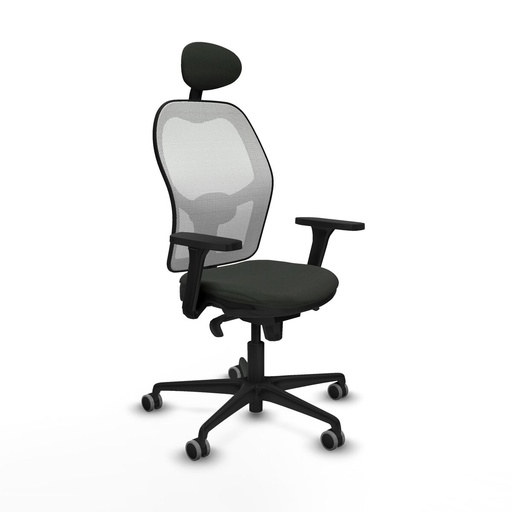 Silla de Oficina con Cabecero Jorquera Piqueras y Crespo 3D036G1 Negro