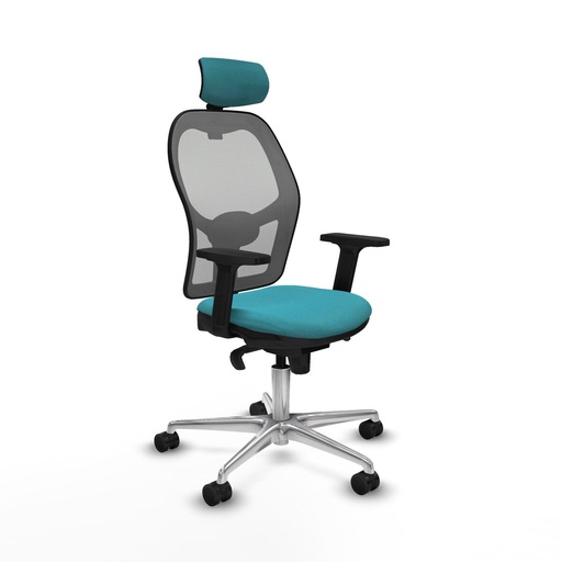 Office Chair with Headrest Jorquera Piqueras y Crespo 2D086N2 Turquoise