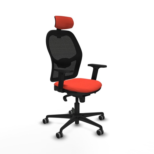 Silla de Oficina con Cabecero Jorquera Piqueras y Crespo 2D036G2 Naranja Oscuro