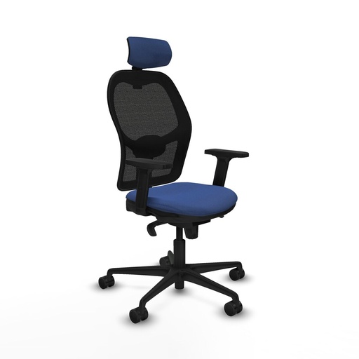 Silla de Oficina con Cabecero Jorquera Piqueras y Crespo 2D036N2 Azul marino