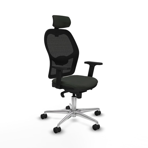 Office Chair with Headrest Jorquera Piqueras y Crespo 2D086N2 Black
