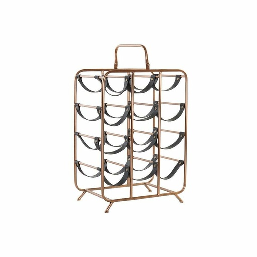 Botellero DKD Home Decor 37 x 23,5 x 54 cm Metal Cobre Poliuretano