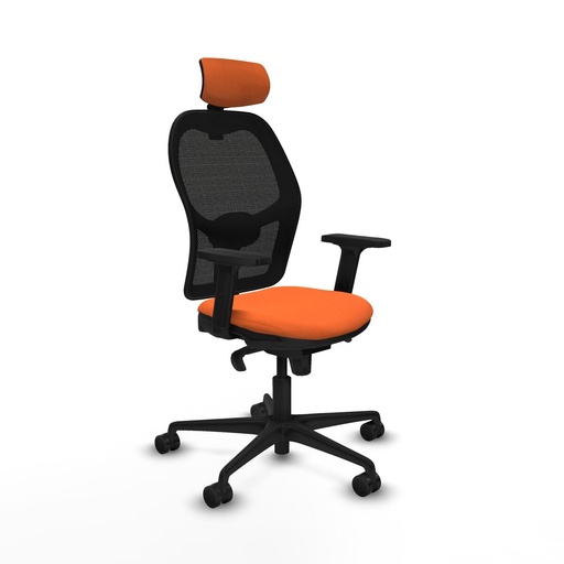 Office Chair with Headrest Jorquera Piqueras y Crespo 2D036N2 Orange