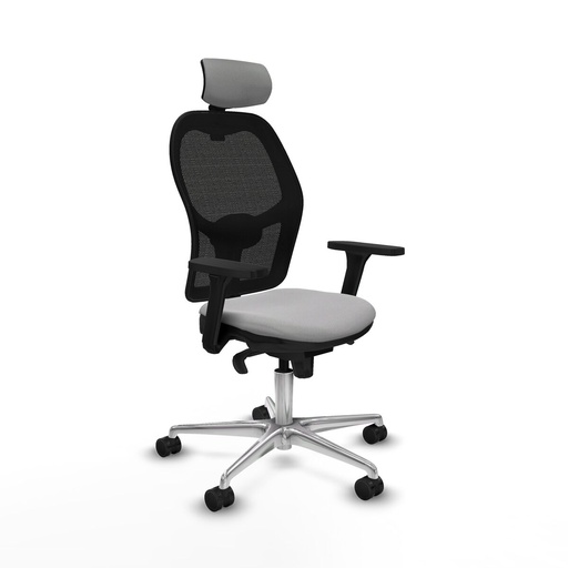 Office Chair with Headrest Jorquera Piqueras y Crespo 3D086N2 Light grey