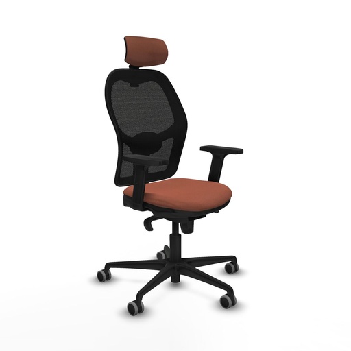 Office Chair with Headrest Jorquera Piqueras y Crespo 2D036G2 Brown Black