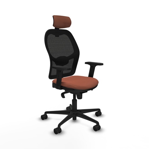 Office Chair with Headrest Jorquera Piqueras y Crespo 2D036N2 Brown Black