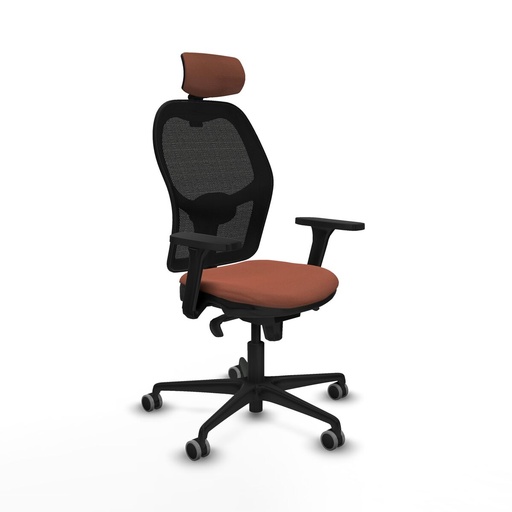 Office Chair with Headrest Jorquera Piqueras y Crespo 3D036G2 Brown Black
