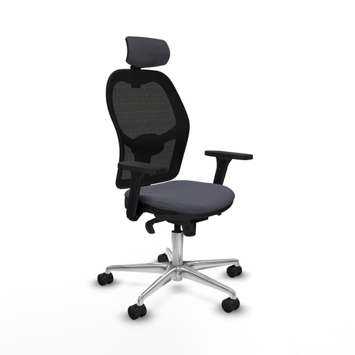 Office Chair with Headrest Jorquera Piqueras y Crespo 3D086N2 Dark grey