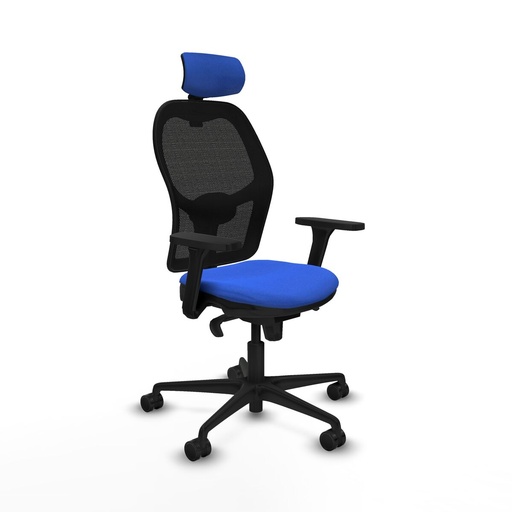 Silla de Oficina con Cabecero Jorquera Piqueras y Crespo 3D036N2 Azul
