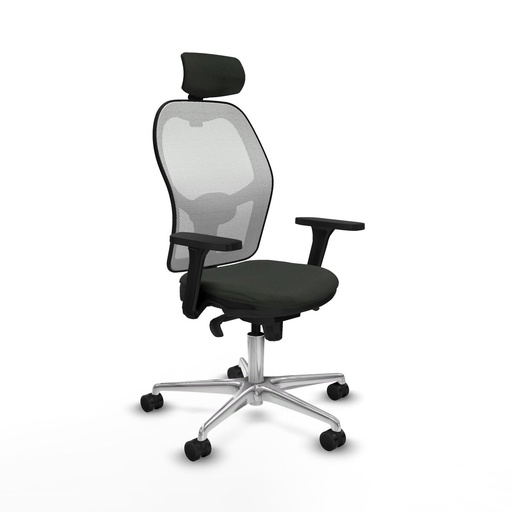 Silla de Oficina con Cabecero Jorquera Piqueras y Crespo 3D086N2 Negro