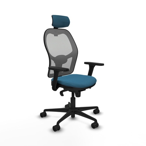 Office Chair with Headrest Jorquera Piqueras y Crespo 3D036N2 Grey Petroleum green