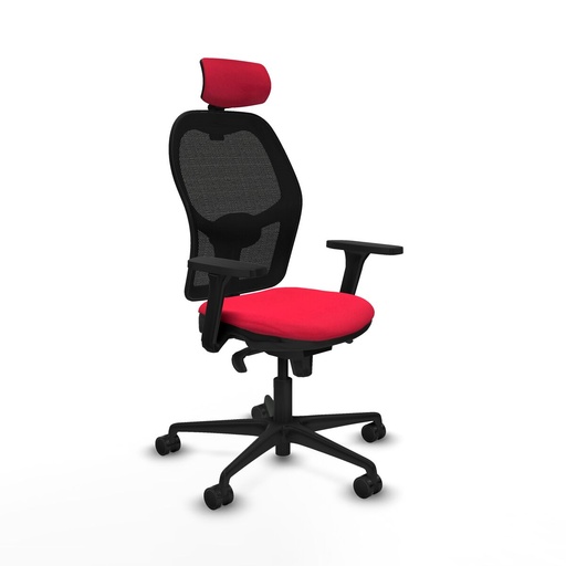 Office Chair with Headrest Jorquera Piqueras y Crespo 3D036N2 Red