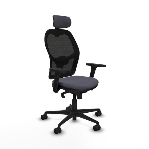 Silla de Oficina con Cabecero Jorquera Piqueras y Crespo 3D036N2 Gris oscuro