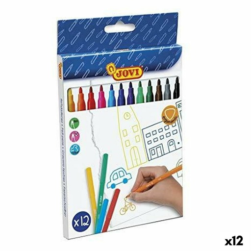 Set de Rotuladores Jovi Multicolor 12 Piezas (12 Unidades)