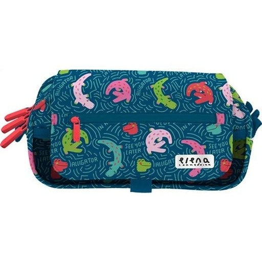Portatodo Triple Grafoplas ALLIGATOR Multicolor 23 x 10 x 10 cm
