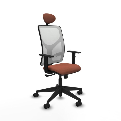 Office Chair with Headrest Motilla Piqueras y Crespo 1D066N1 White Brown