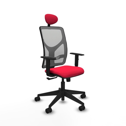 Office Chair with Headrest Motilla Piqueras y Crespo 1D066N1 Red