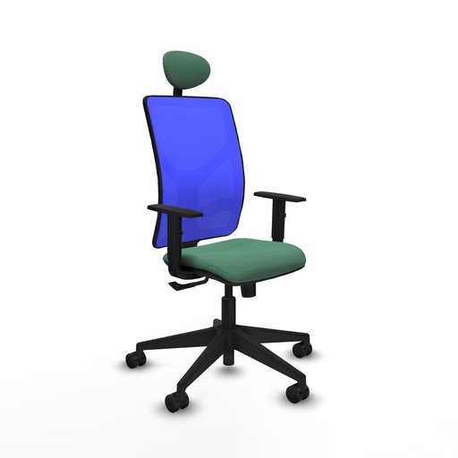 Office Chair with Headrest Motilla Piqueras y Crespo 1D066N1 Emerald Green