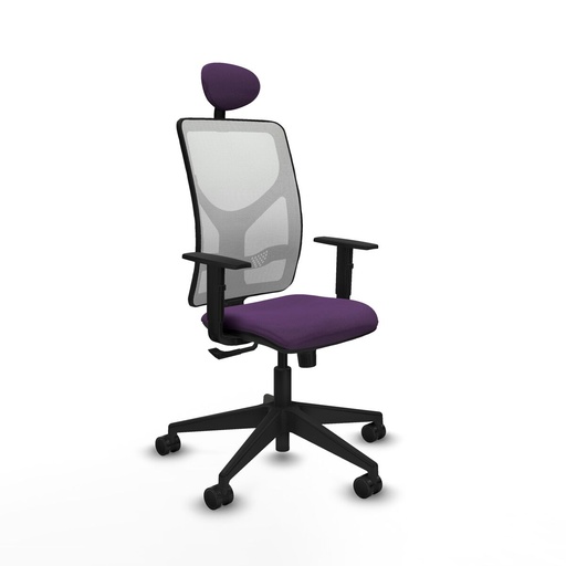 Office Chair with Headrest Motilla Piqueras y Crespo 1D066N1 Purple