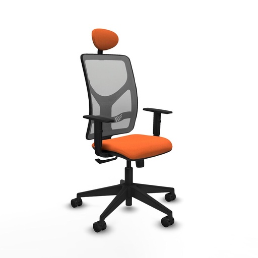 Office Chair with Headrest Motilla Piqueras y Crespo 1D066N1 Orange