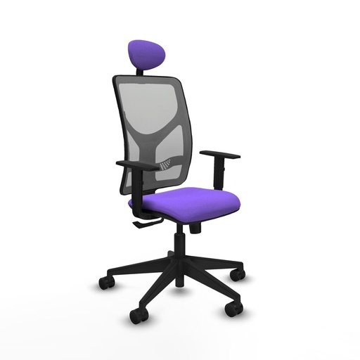 Office Chair with Headrest Motilla Piqueras y Crespo 1D066N1 Lilac